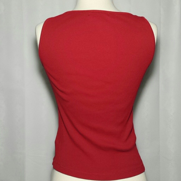 Ralph Lauren Petite Red Camisole Tank Top P/M - Picture 3 of 7